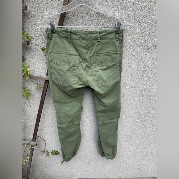 Nili Lotan Cropped Military Jogger Pants in Camo Green Size 0 - Picture 8 of 9